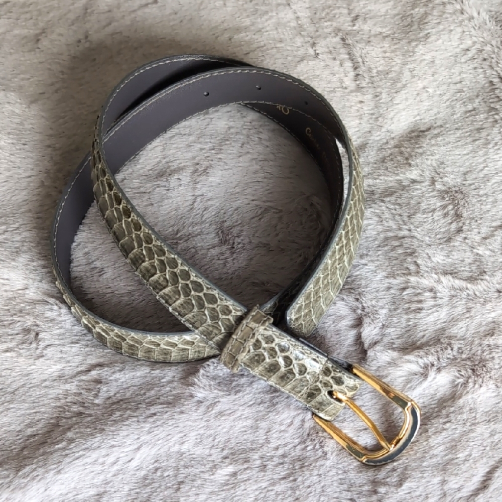 2/$50💜GENUINE LEATHER REPTILE BELT